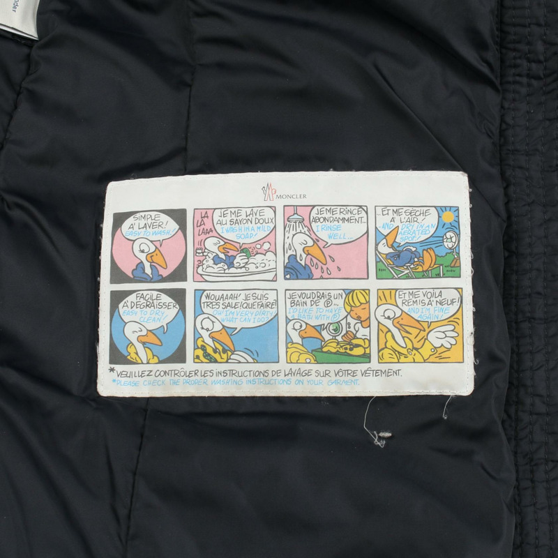 MONCLER GIE 羽絨外套 #00 尼龍海軍藍 二手女款-6
