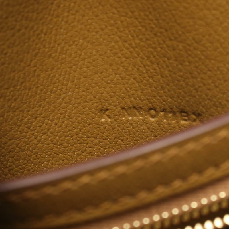 愛馬仕 Chaine d'Ancre To-Go 迷你肩背斜背包 K 包，棕色皮革，二手-4