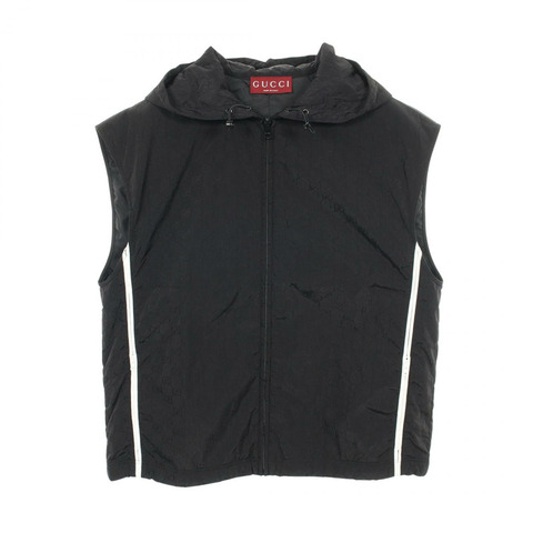 GUCCI GG 尼龍無袖背心，黑色，二手女款，M碼