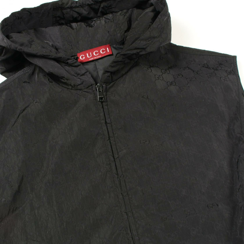 GUCCI GG 尼龍無袖背心,黑色,二手女款,M碼-6