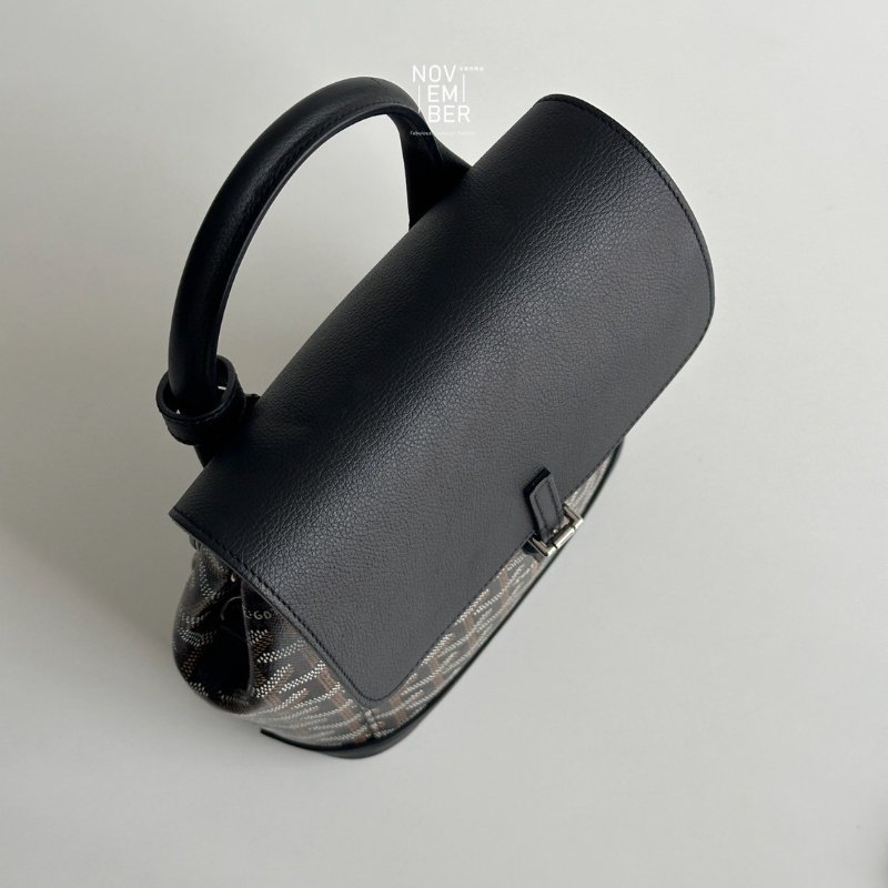 閒置新有購證🙌🏻 Goyard 戈雅 Alpin mini 黑色雙肩包-2