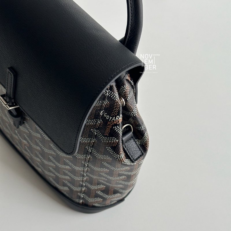 閒置新有購證🙌🏻 Goyard 戈雅 Alpin mini 黑色雙肩包-4