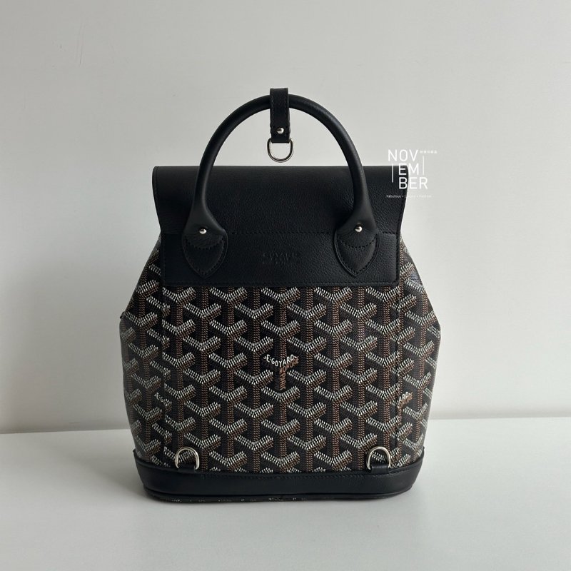 閒置新有購證🙌🏻 Goyard 戈雅 Alpin mini 黑色雙肩包-9