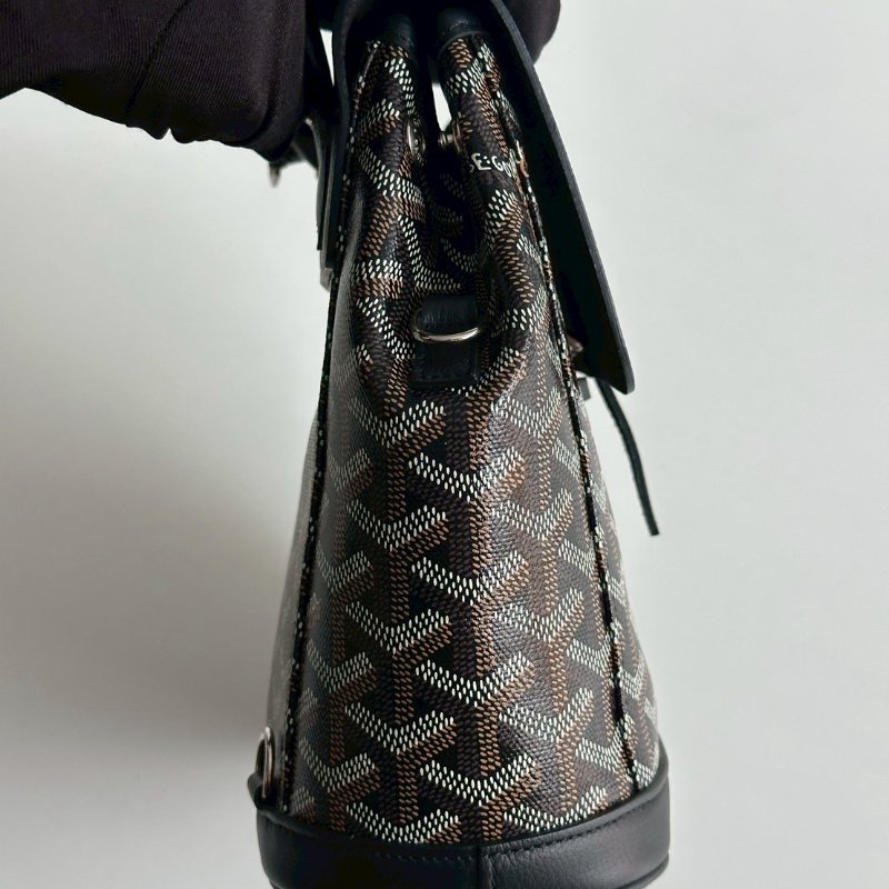 閒置新有購證🙌🏻 Goyard 戈雅 Alpin mini 黑色雙肩包-10