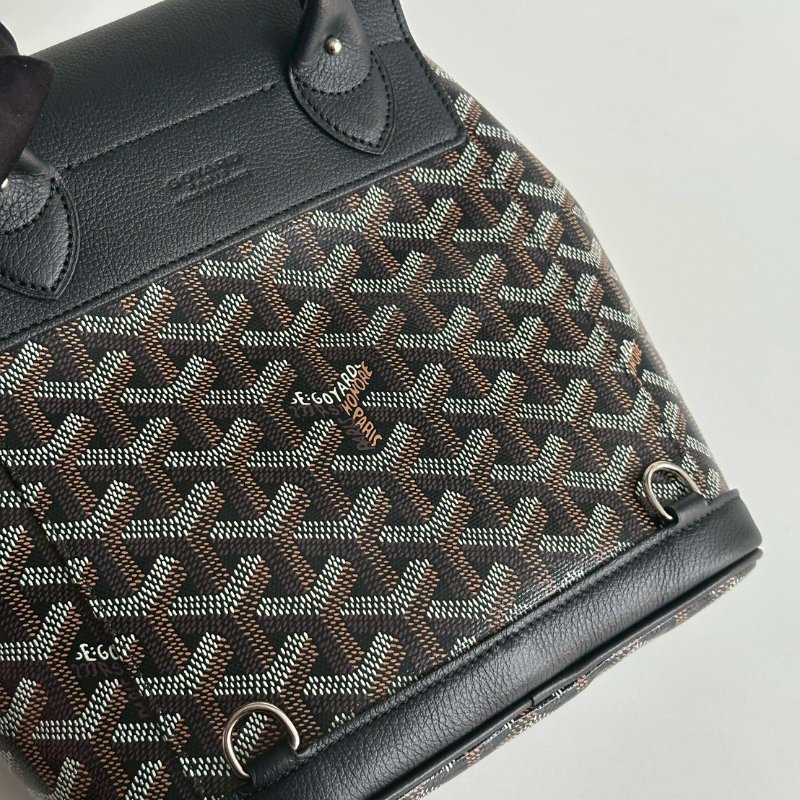 閒置新有購證🙌🏻 Goyard 戈雅 Alpin mini 黑色雙肩包-11