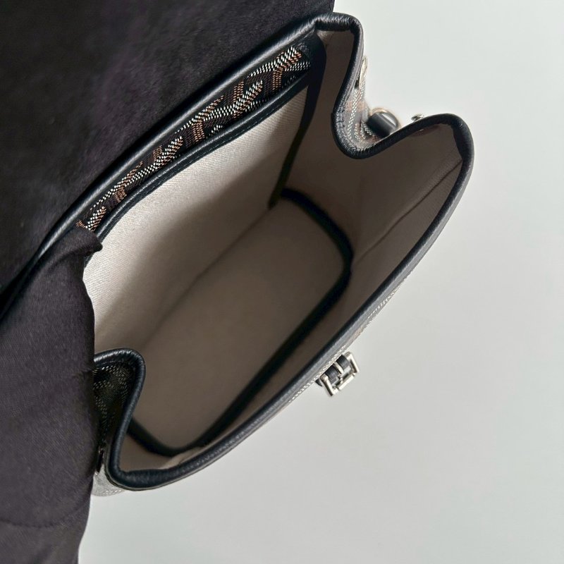 閒置新有購證🙌🏻 Goyard 戈雅 Alpin mini 黑色雙肩包-15