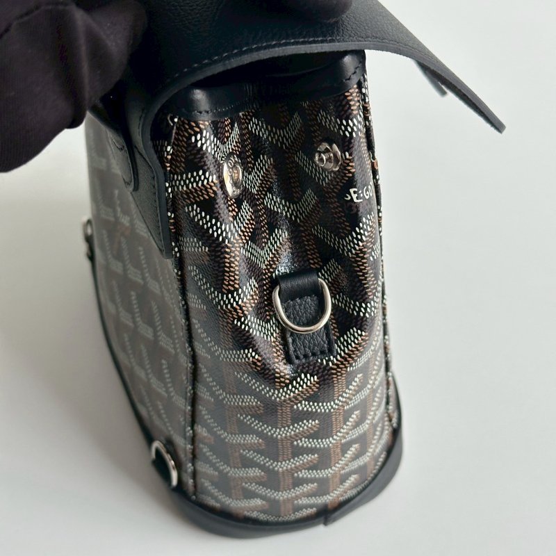 閒置新有購證🙌🏻 Goyard 戈雅 Alpin mini 黑色雙肩包-19