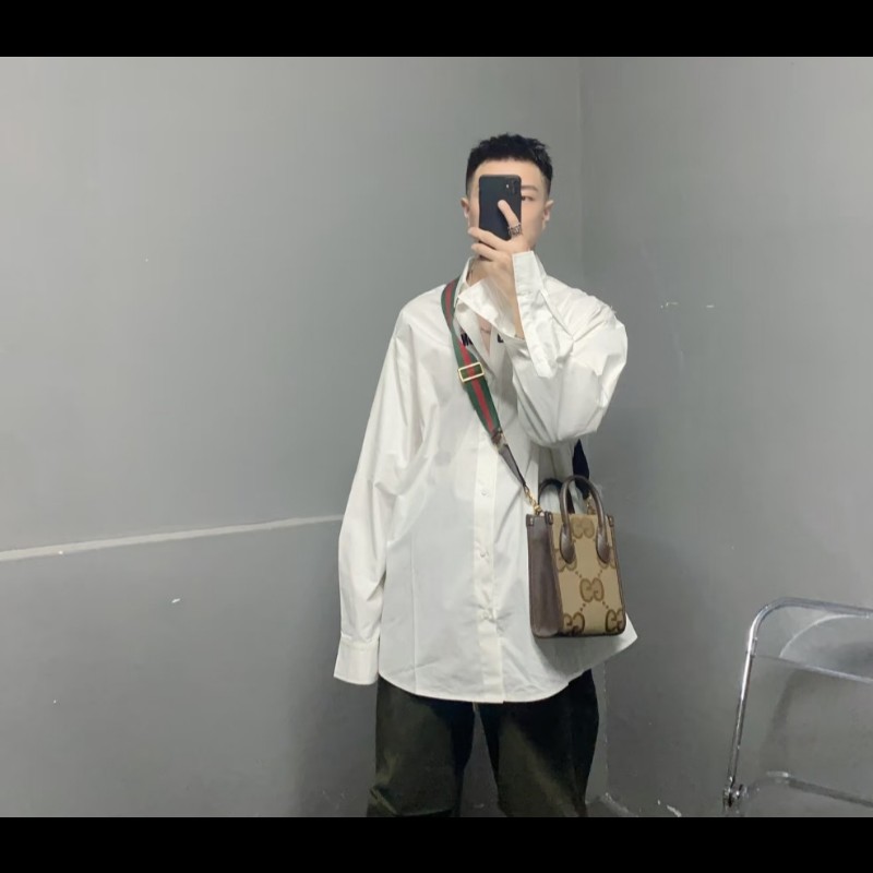 Gucci 古馳 帥哥專屬 大G logo 斜背包 肩背包 手提包 琴譜包-1