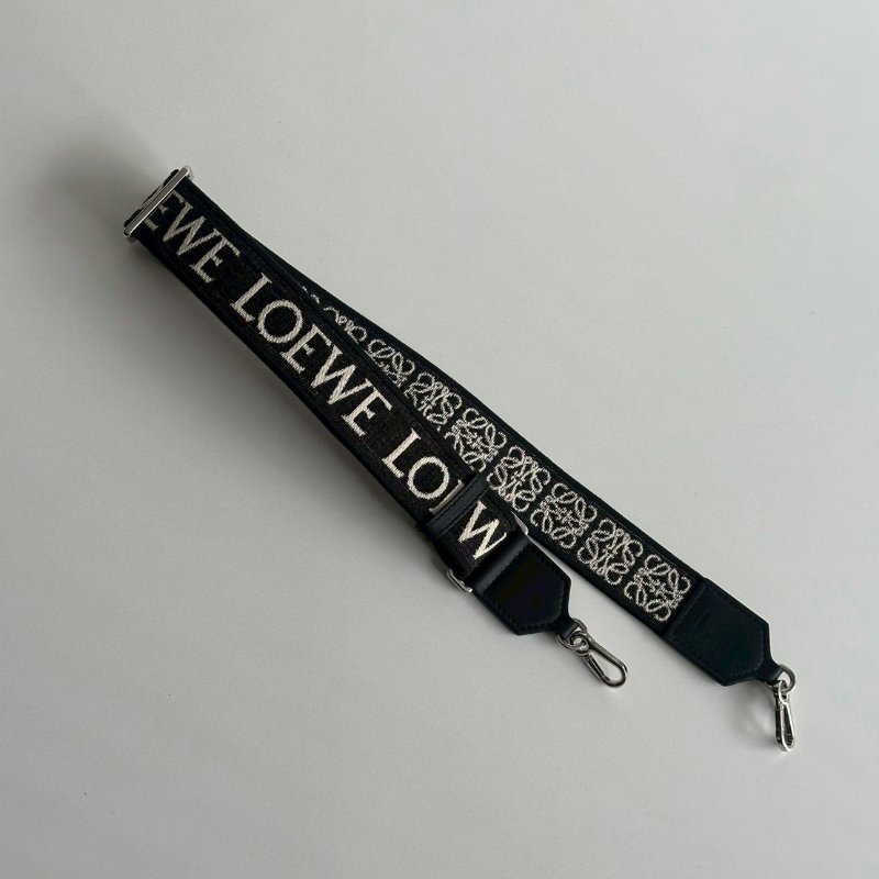 閒置新✨ LOEWE 緹花織和小牛皮Anagram 肩背帶-2