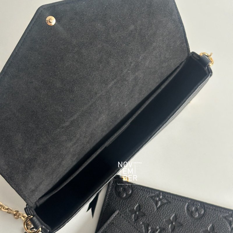 99新🆕 全配有購證🙌🏻 Louis Vuitton LV 路易威登 三合一WOC 黑色-3