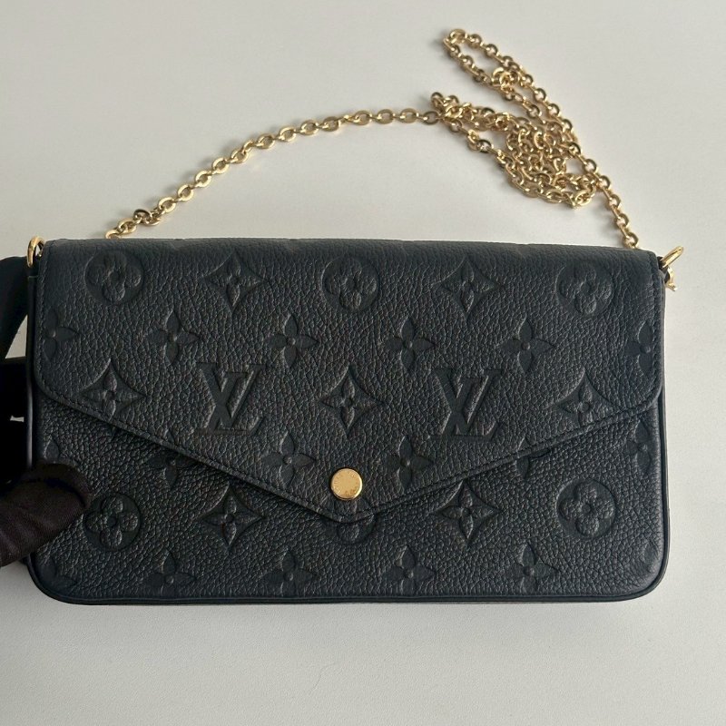 99新🆕 全配有購證🙌🏻 Louis Vuitton LV 路易威登 三合一WOC 黑色-18