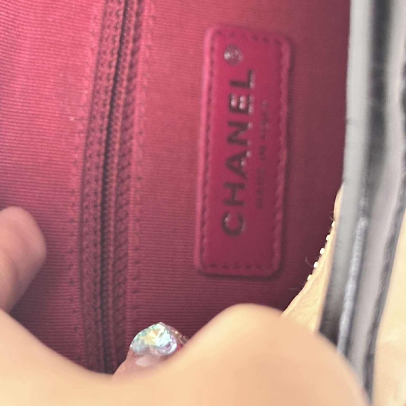 ❤️出清售 Chanel 粉膚色流浪包 小號 (20cm) 香奈兒 流浪包 20 小號 粉膚色 米色-7