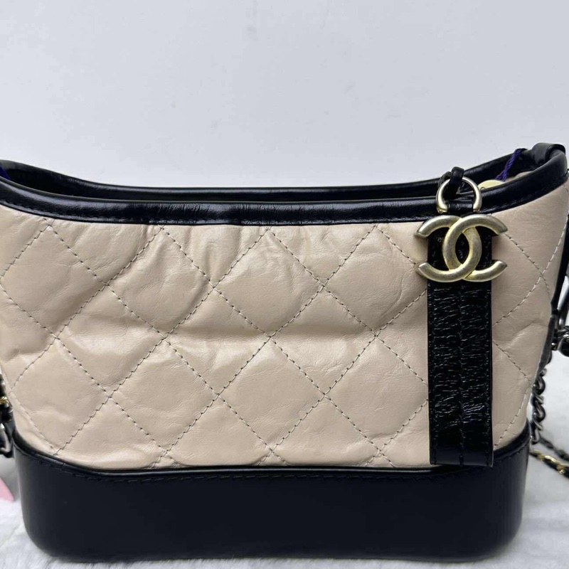 ❤️出清售 Chanel 粉膚色流浪包 小號 (20cm) 香奈兒 流浪包 20 小號 粉膚色 米色-8