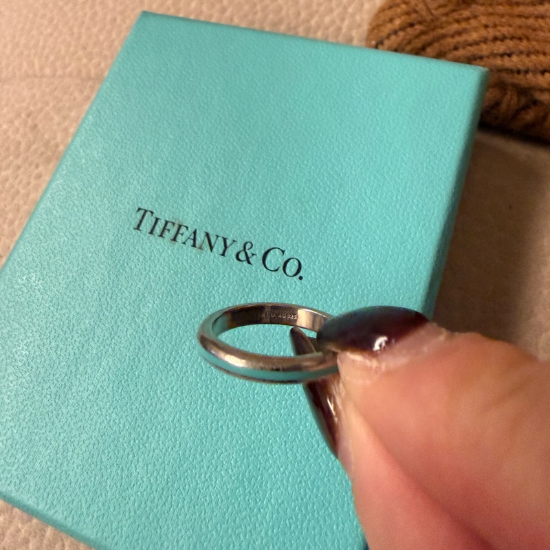 Tiffany&Co. 經典銀藍色戒指-6