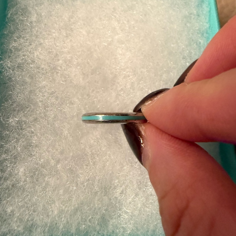 Tiffany&Co. 經典銀藍色戒指-8