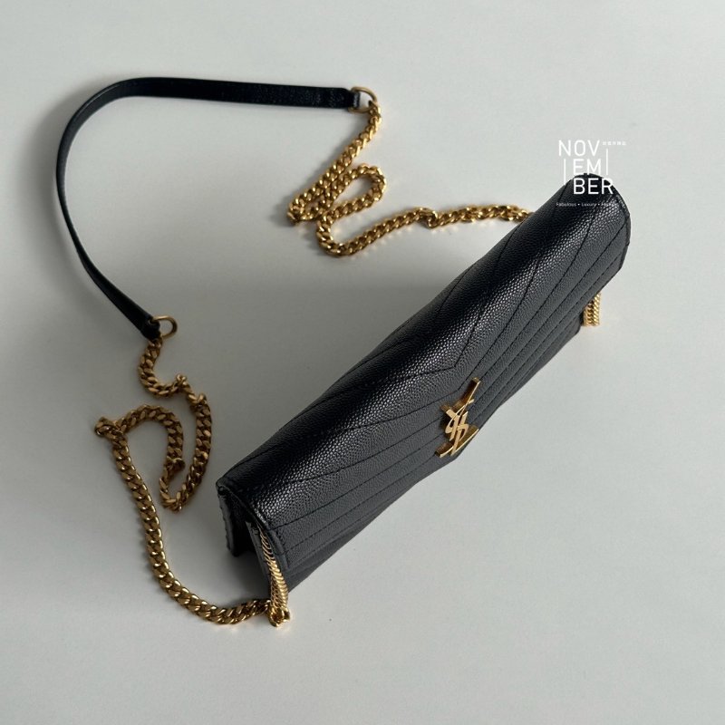 99新🆕 Saint Laurent YSL 聖羅蘭 WOC 黑金-4