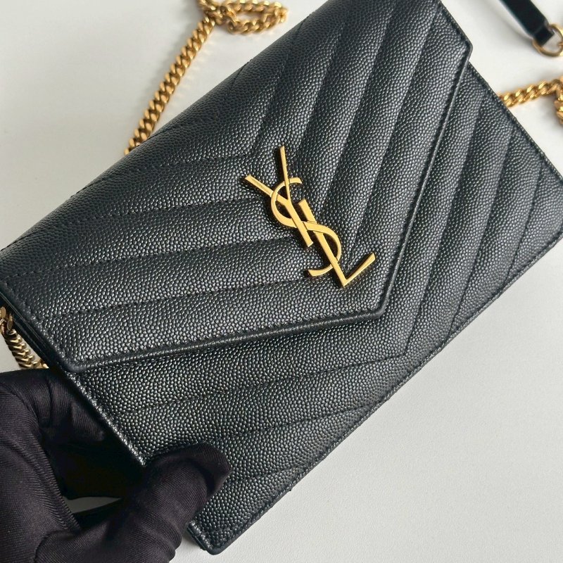 99新🆕 Saint Laurent YSL 聖羅蘭 WOC 黑金-15