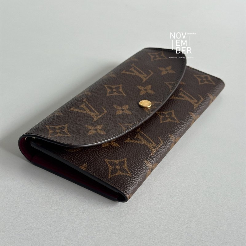 98新✨ Louis Vuitton LV 路易威登 Emilie 錢包 (桃紅內裡)-2