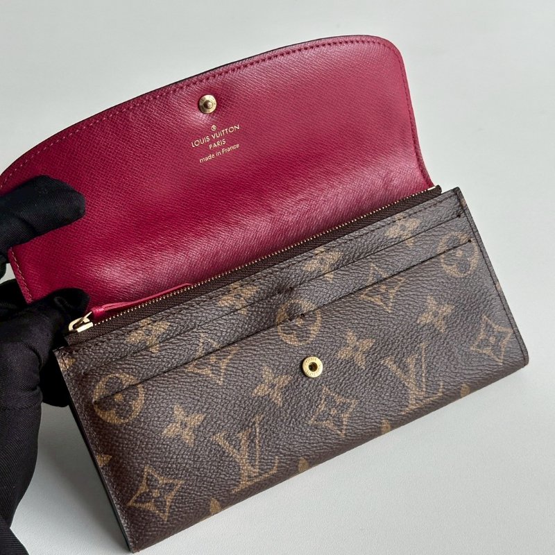 98新✨ Louis Vuitton LV 路易威登 Emilie 錢包 (桃紅內裡)-6