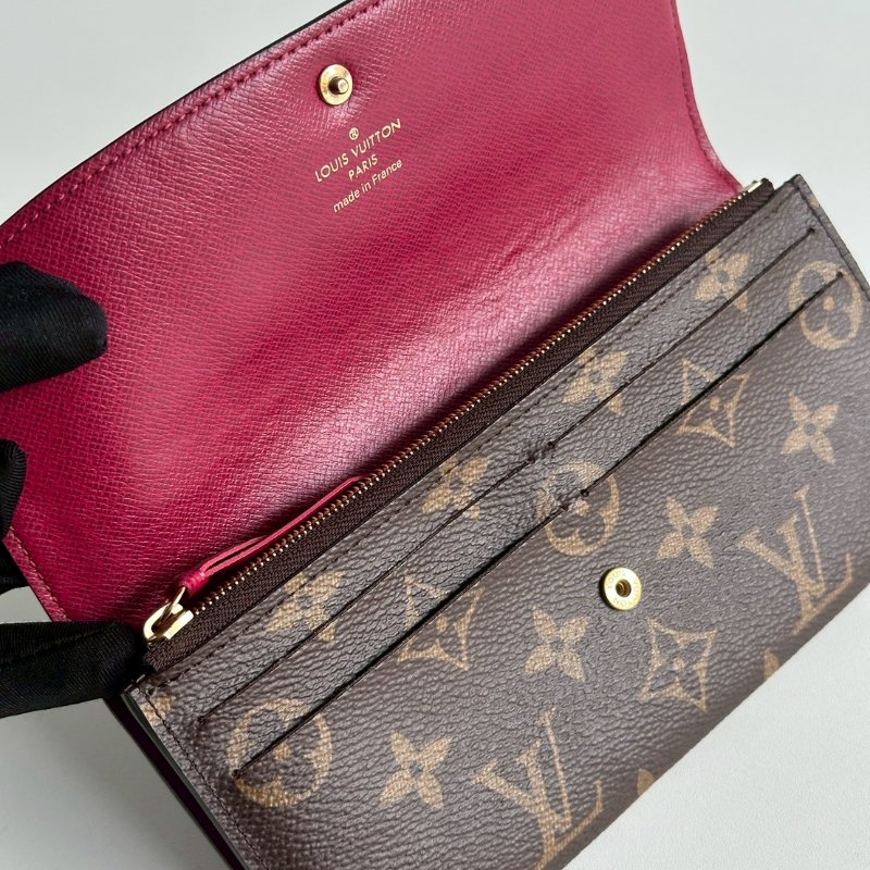 98新✨ Louis Vuitton LV 路易威登 Emilie 錢包 (桃紅內裡)-7