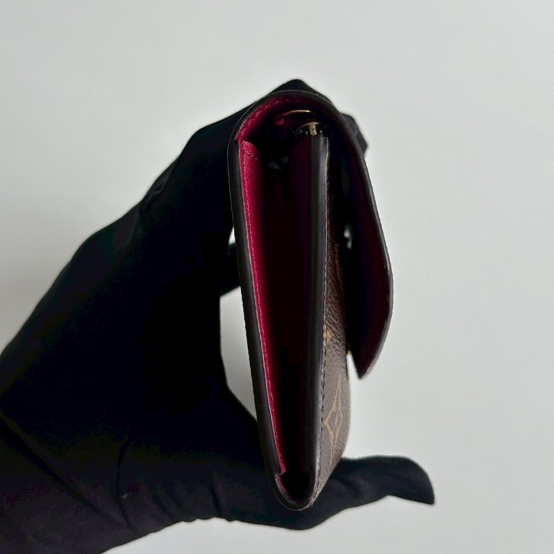 98新✨ Louis Vuitton LV 路易威登 Emilie 錢包 (桃紅內裡)-14