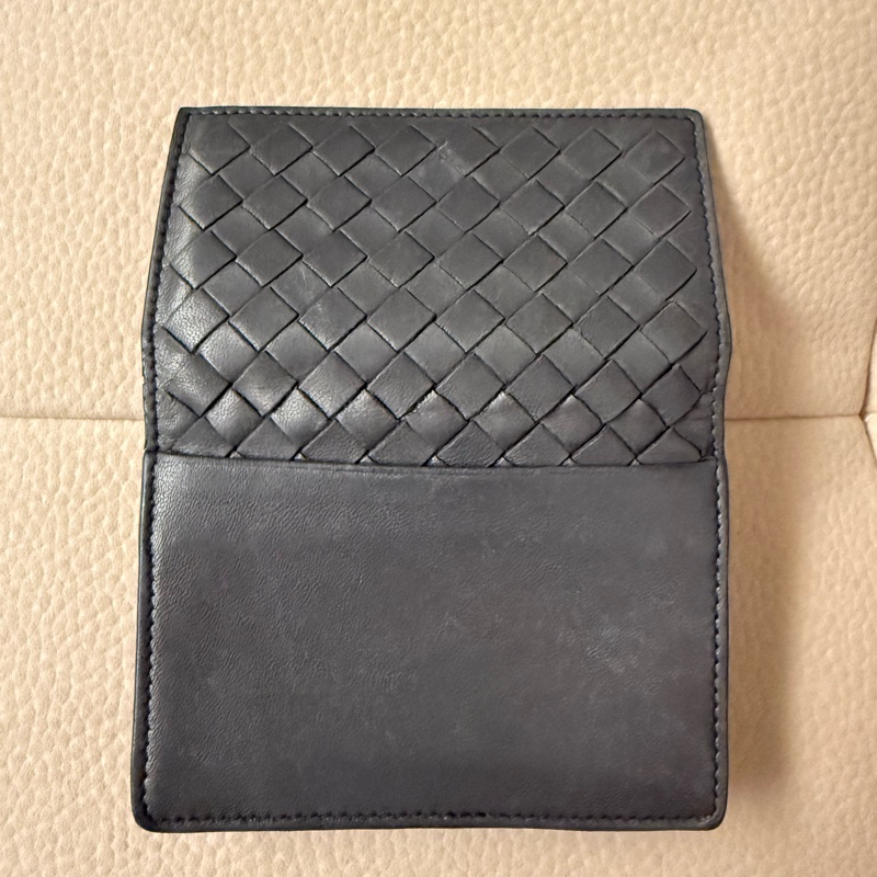 Bottega Veneta 深灰色編織卡夾-8