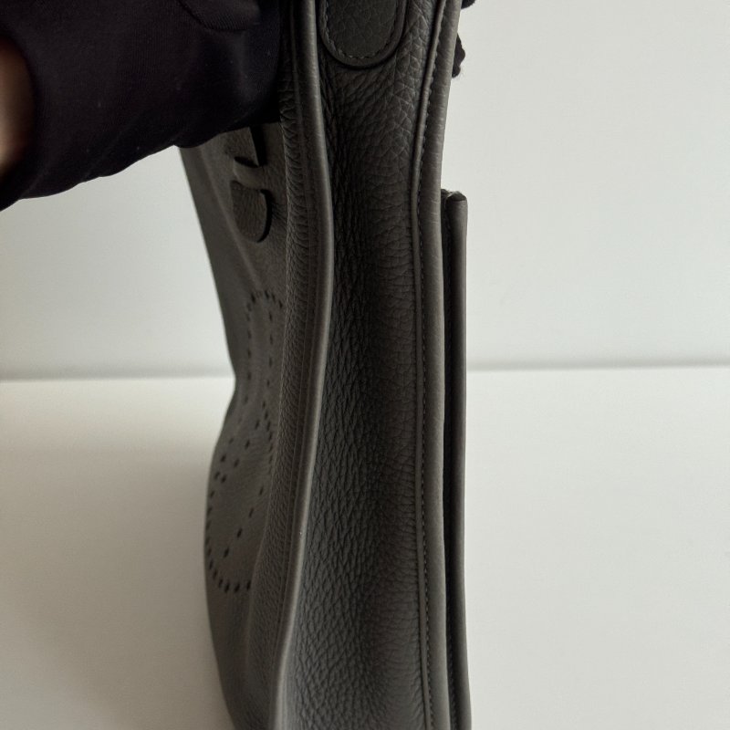 99新🆕 Hermès 愛馬仕 Evelyne 29 積雨雲灰金釦-7