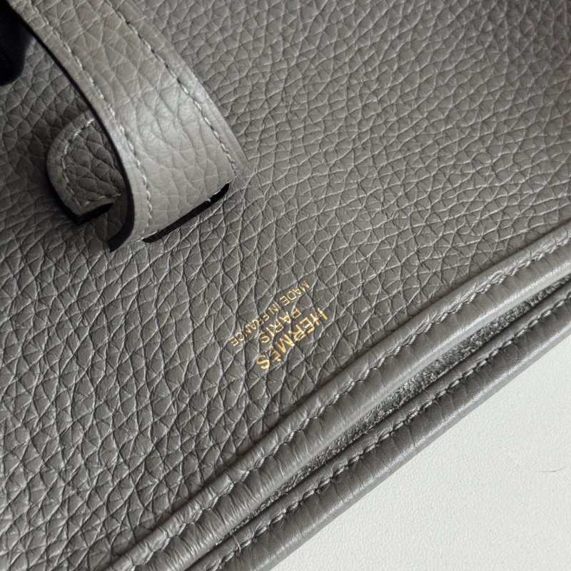 99新🆕 Hermès 愛馬仕 Evelyne 29 積雨雲灰金釦-12