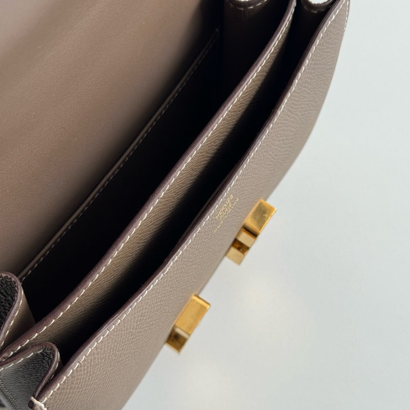 98新🫰🏻 Hermès 愛馬仕 Mini Constance 大象灰金釦-5