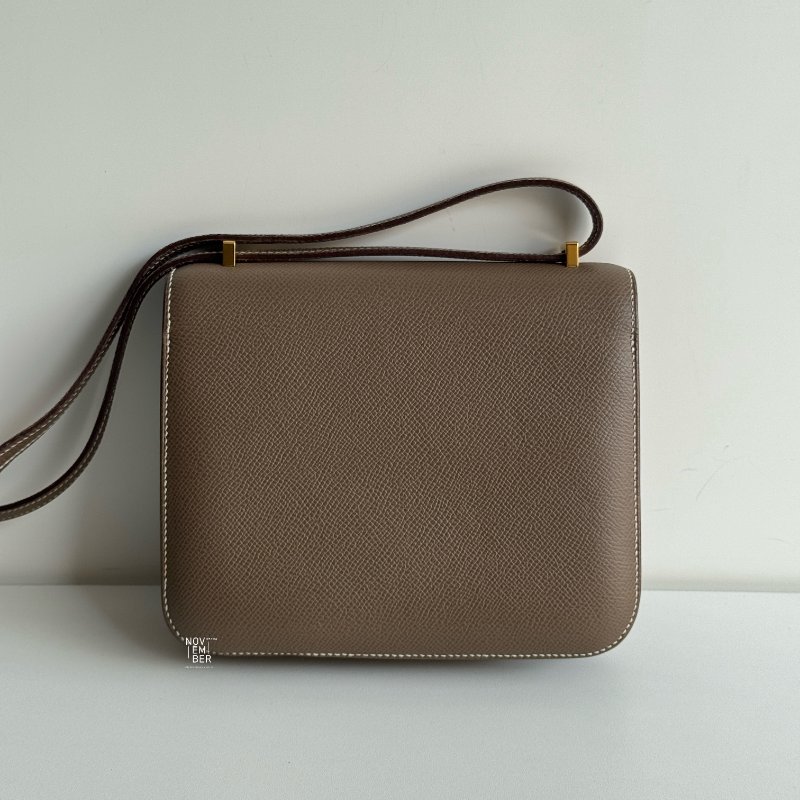 98新🫰🏻 Hermès 愛馬仕 Mini Constance 大象灰金釦-6