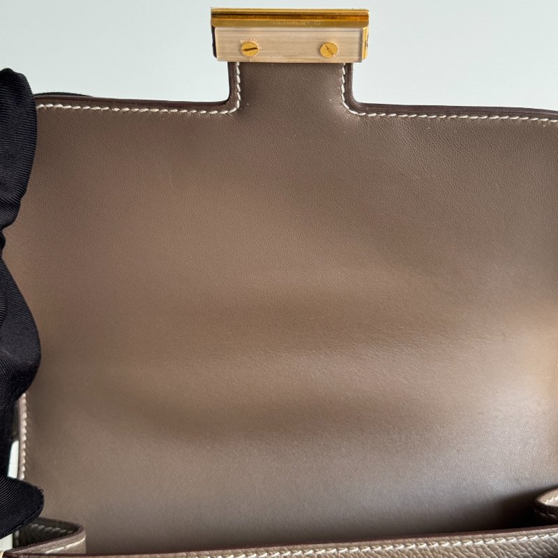 98新🫰🏻 Hermès 愛馬仕 Mini Constance 大象灰金釦-7