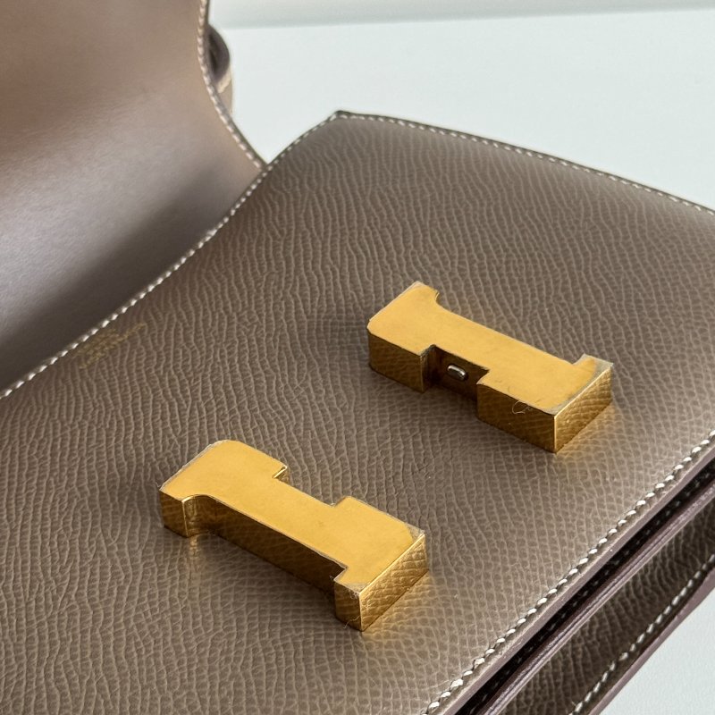98新🫰🏻 Hermès 愛馬仕 Mini Constance 大象灰金釦-18