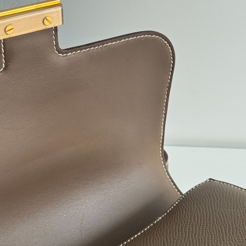 98新🫰🏻 Hermès 愛馬仕 Mini Constance 大象灰金釦-19