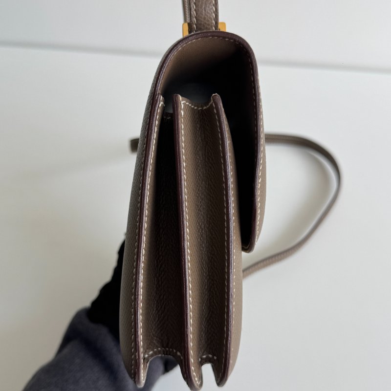 98新🫰🏻 Hermès 愛馬仕 Mini Constance 大象灰金釦-24