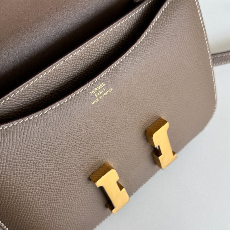 98新🫰🏻 Hermès 愛馬仕 Mini Constance 大象灰金釦-26