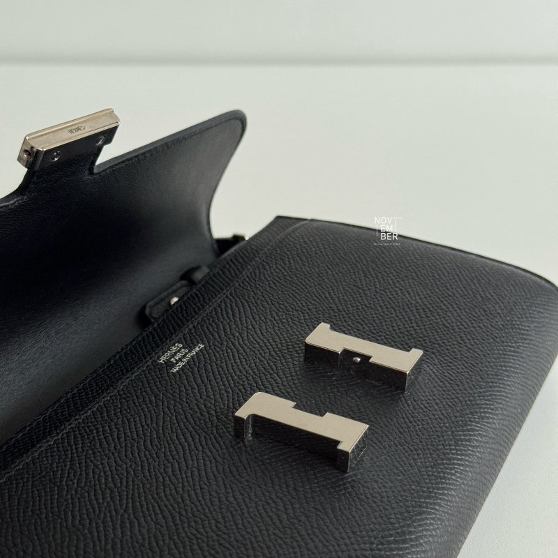 99新🆕 Hermès 愛馬仕 Constance To Go 黑色銀釦-5