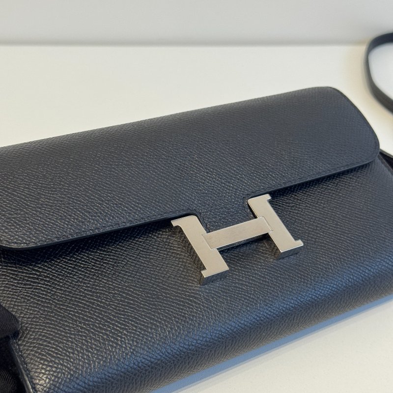 99新🆕 Hermès 愛馬仕 Constance To Go 黑色銀釦-10