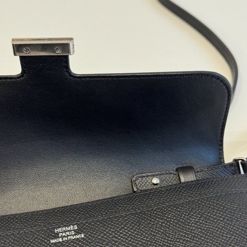 99新🆕 Hermès 愛馬仕 Constance To Go 黑色銀釦-13