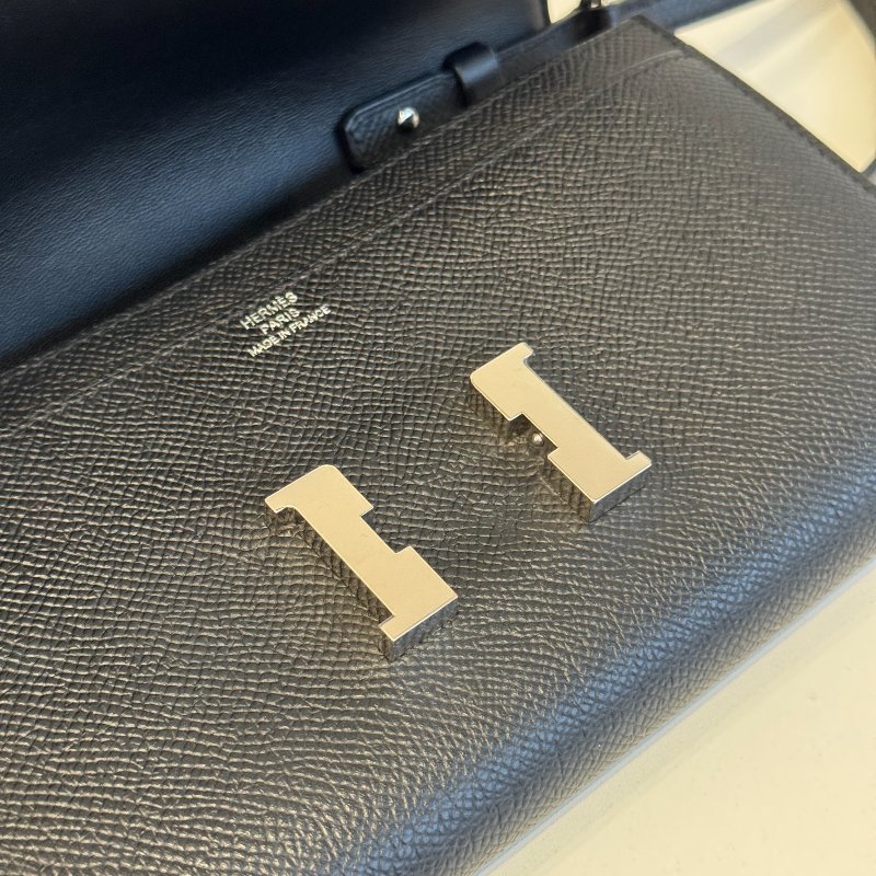 99新🆕 Hermès 愛馬仕 Constance To Go 黑色銀釦-14