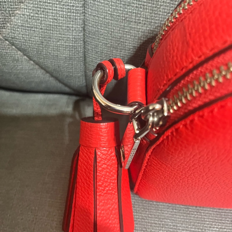 Marc Jacobs 天竺葵紅半月型相機包-3