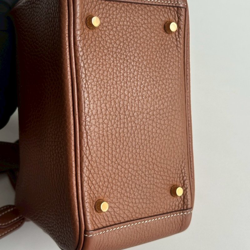 99新🆕 Hermès 愛馬仕 Mini Lindy 金棕金釦ㄧ代-9