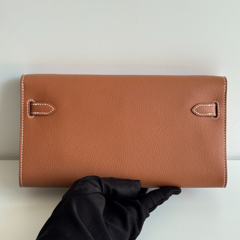 99新🆕 Hermès 愛馬仕 Kelly To Go 金棕銀釦-9