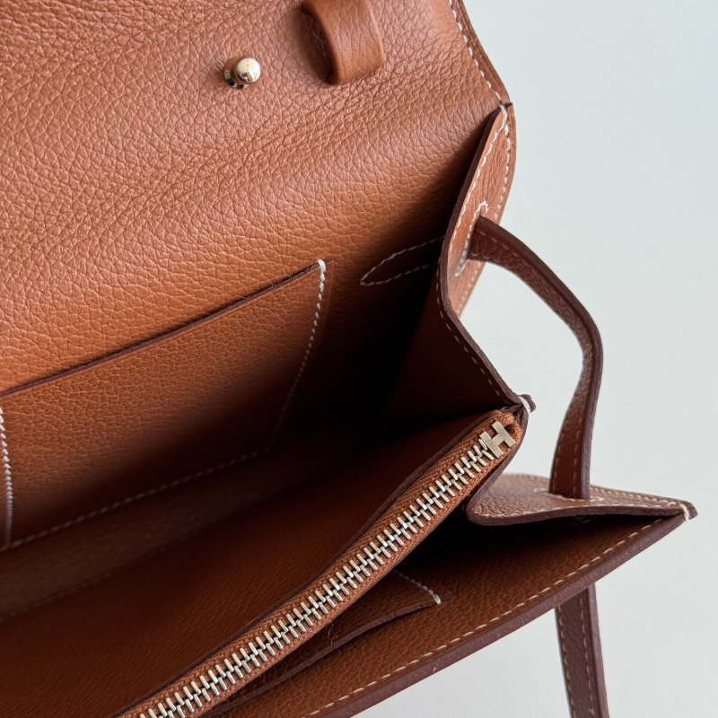 99新🆕 Hermès 愛馬仕 Kelly To Go 金棕銀釦-12