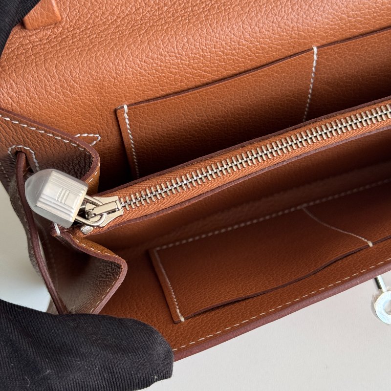 99新🆕 Hermès 愛馬仕 Kelly To Go 金棕銀釦-13