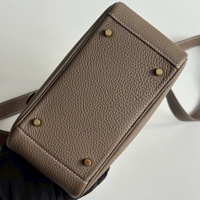 99新🆕 全配有購證🙌🏻 Hermès 愛馬仕 Mini Lindy 大象灰金釦一代-14