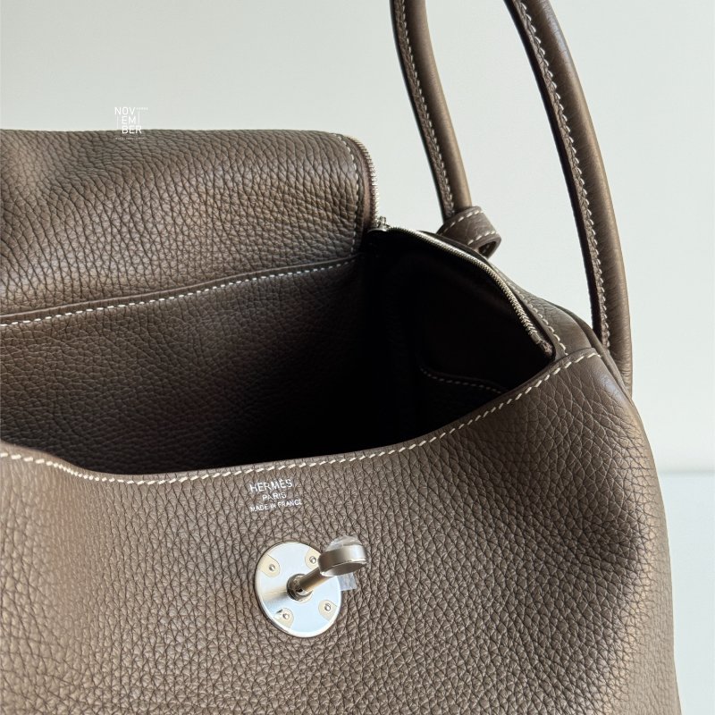 閒置新🫰🏻 Hermès 愛馬仕 Lindy 26 大象灰銀釦-3