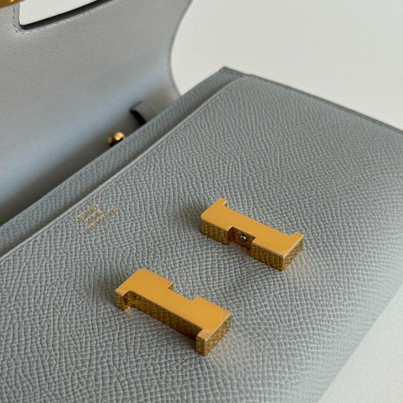 閒置新🫰🏻 Hermès 愛馬仕 Constance To Go 木偶灰金釦-10
