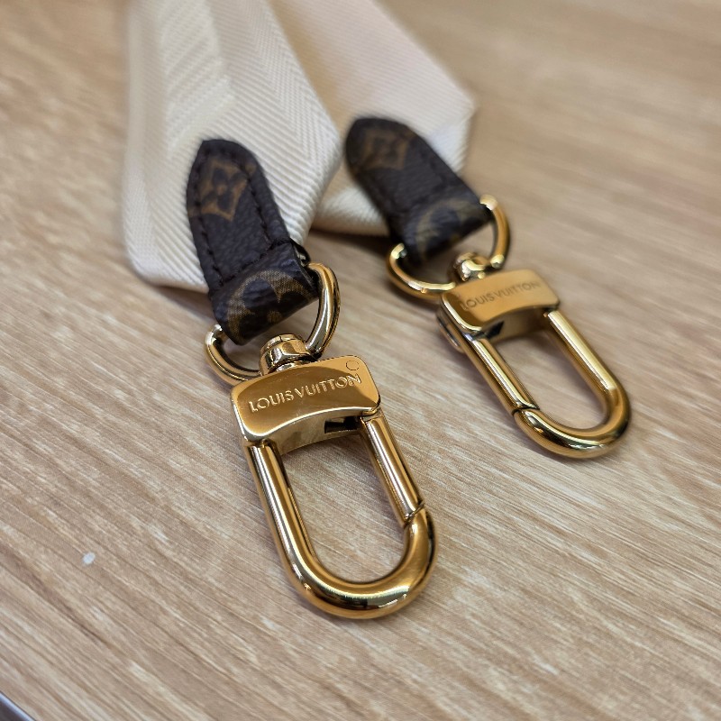 [夯款😍新年特輯好價🧧] LV 雙色老花金釦OnTheGo PM手提斜背拖特包-15