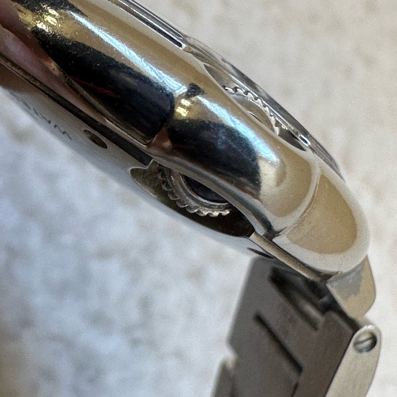 卡地亞/Cartier 藍氣球 33mm 白盤 鋼帶 自動機械錶 二手-5