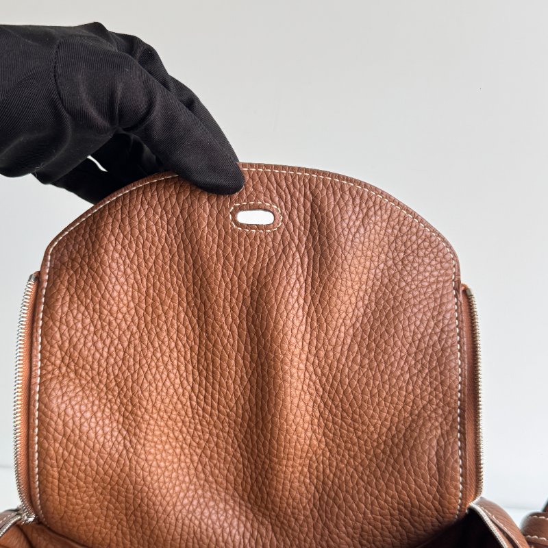 98新🤎 Hermès 愛馬仕 Lindy 26 金棕銀釦-10